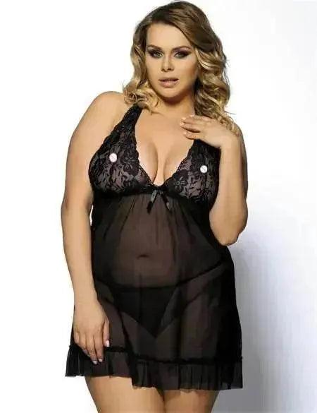 Lingerie charmante pour femmes Grande taille Vêtements de nuit Robe de nuit - EX-STOCK Canada