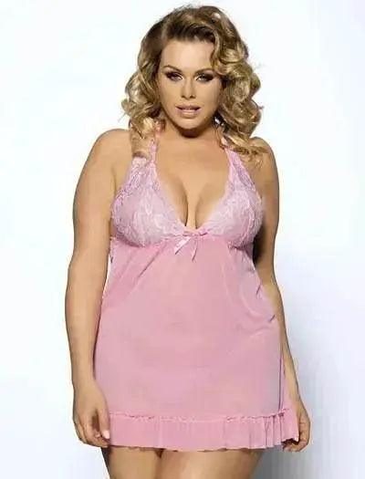 Lingerie charmante pour femmes Grande taille Vêtements de nuit Robe de nuit - EX-STOCK Canada