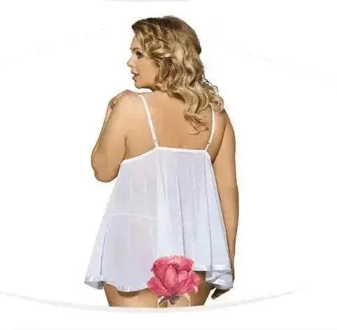 Lingerie charmante pour femmes Grande taille Vêtements de nuit Robe de nuit - EX-STOCK Canada