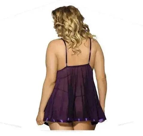 Lingerie charmante pour femmes Grande taille Vêtements de nuit Robe de nuit - EX-STOCK Canada