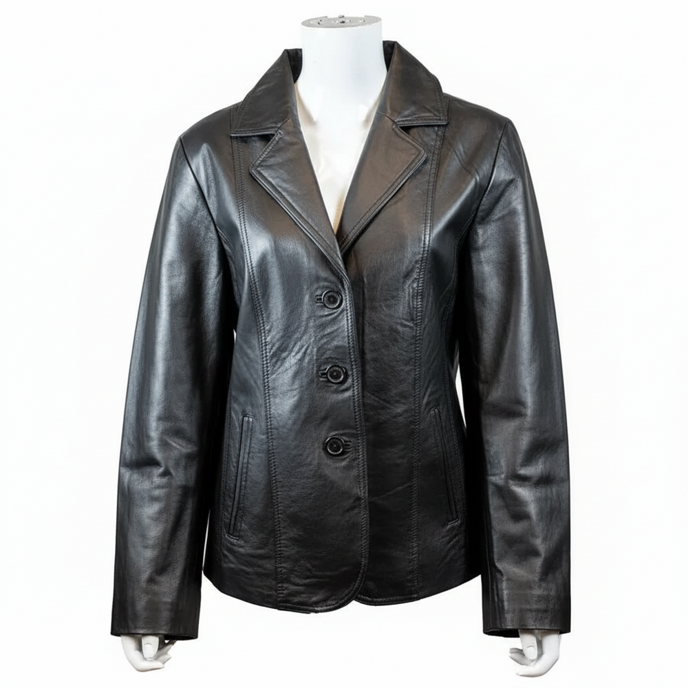 Women's Blazer Stitched Leather Jacket EX-STOCK Canada