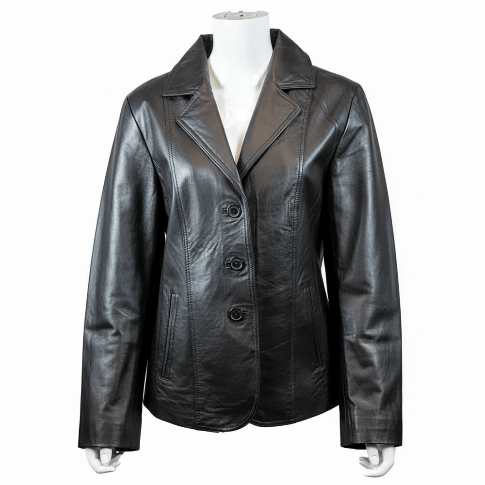 Veste blazer pour femmes en cuir cousuEX-STOCK Canada