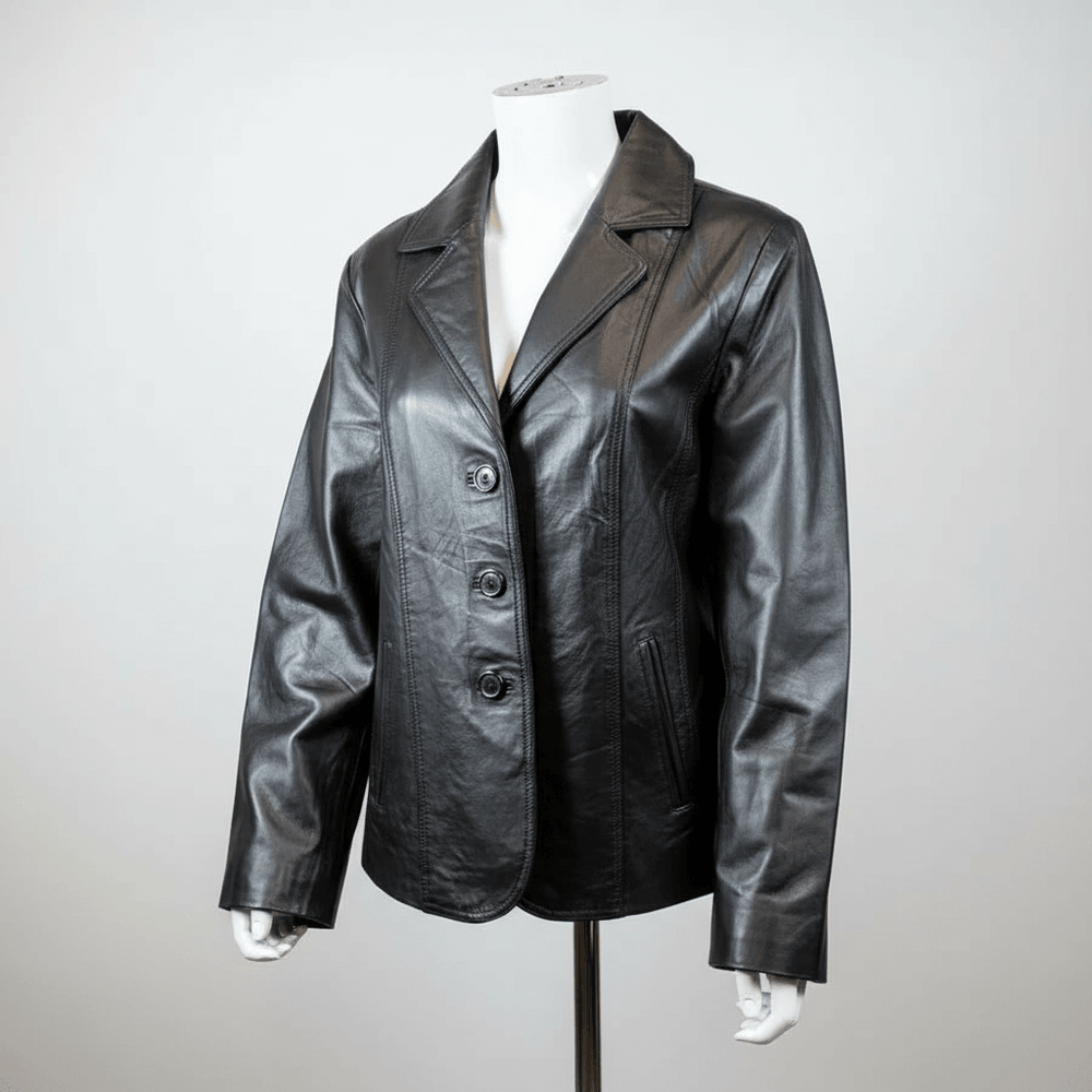 Veste blazer pour femmes en cuir cousuEX-STOCK Canada