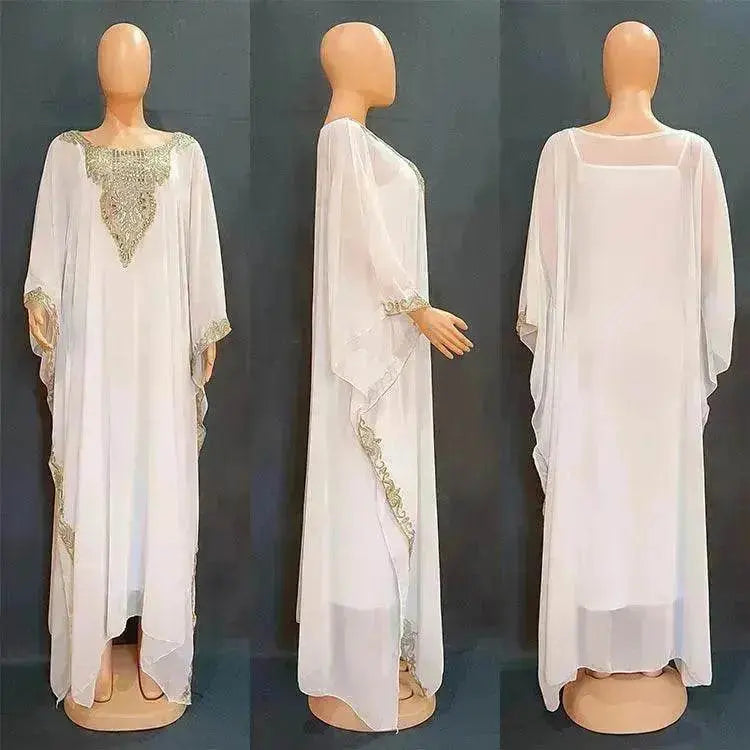 Women's Dress Embroidered Lace Arab Robe - EX-STOCK Canada
