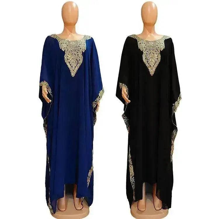 Robe arabe pour femmes avec dentelle brodée EX-STOCK Canada