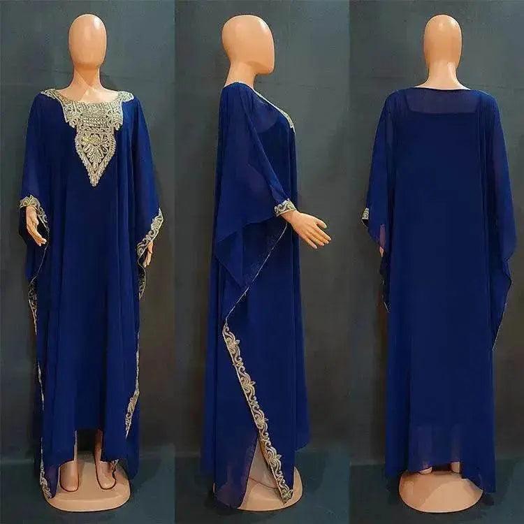 Robe arabe pour femmes avec dentelle brodée EX-STOCK Canada