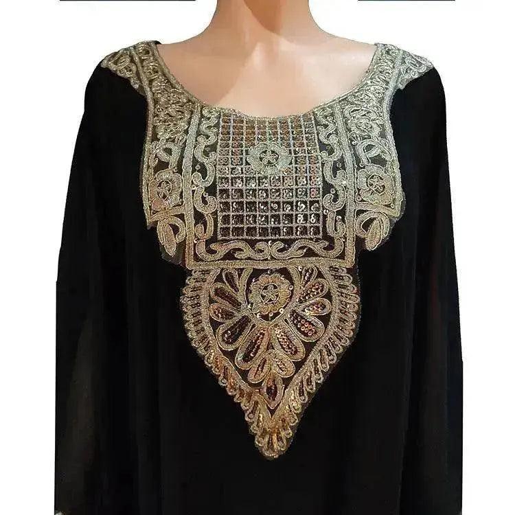 Robe arabe pour femmes avec dentelle brodée EX-STOCK Canada