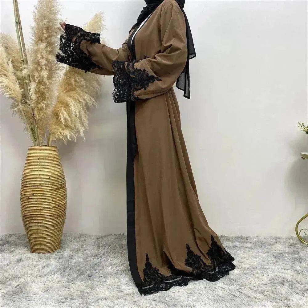 Cardigan Robe Arabe Marron Foncé pour Femme EX-STOCK Canada