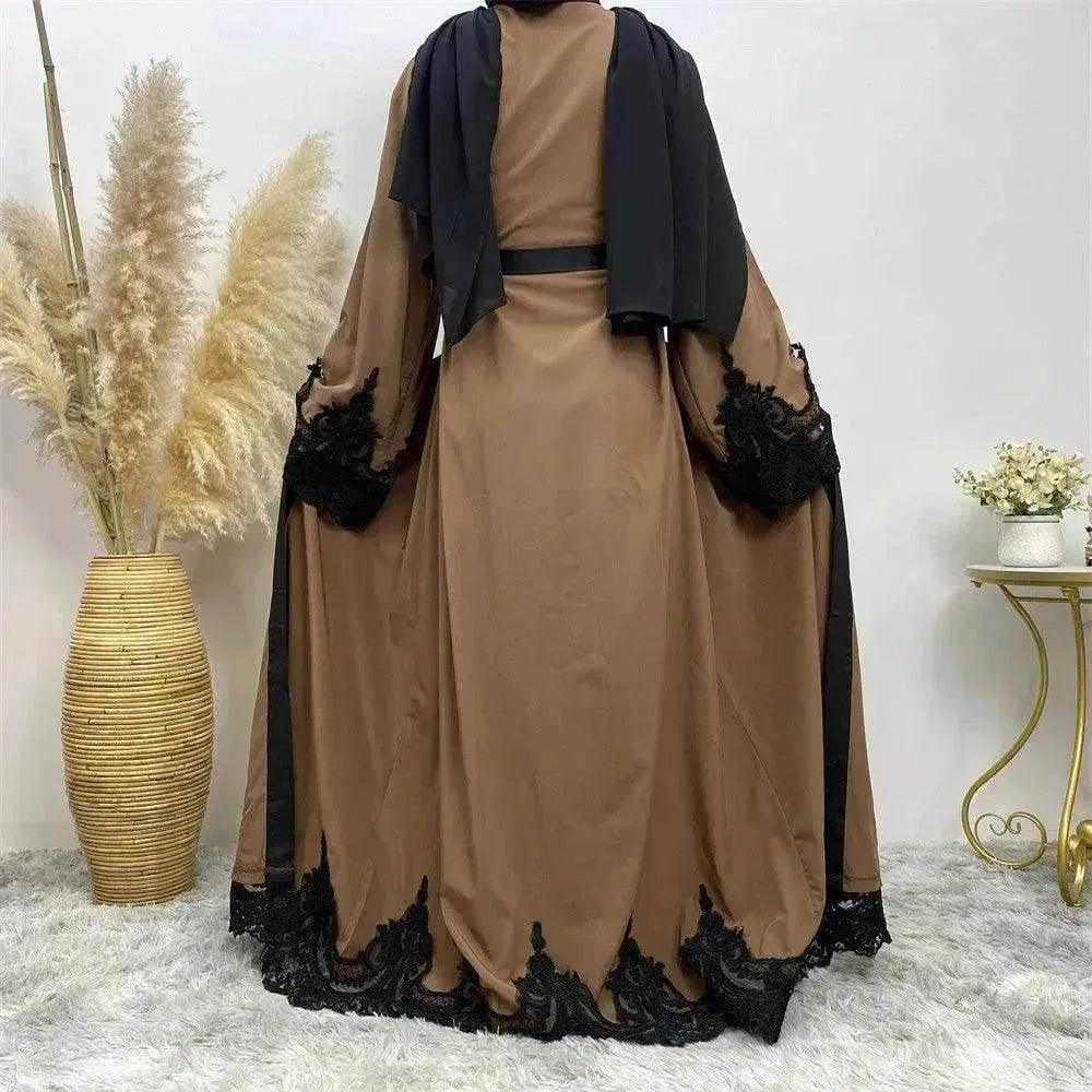 Cardigan Robe Arabe Marron Foncé pour Femme EX-STOCK Canada