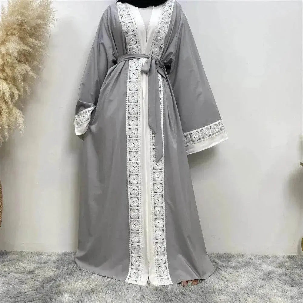 Women's Fashion Patchwork Lace Arab Robe - EX-STOCK Canada