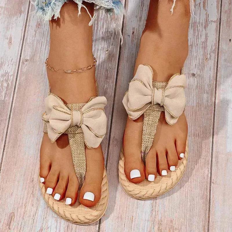 Women's Fashion Trend Indoor Outdoor Bow Sandals - EX-STOCK Canada