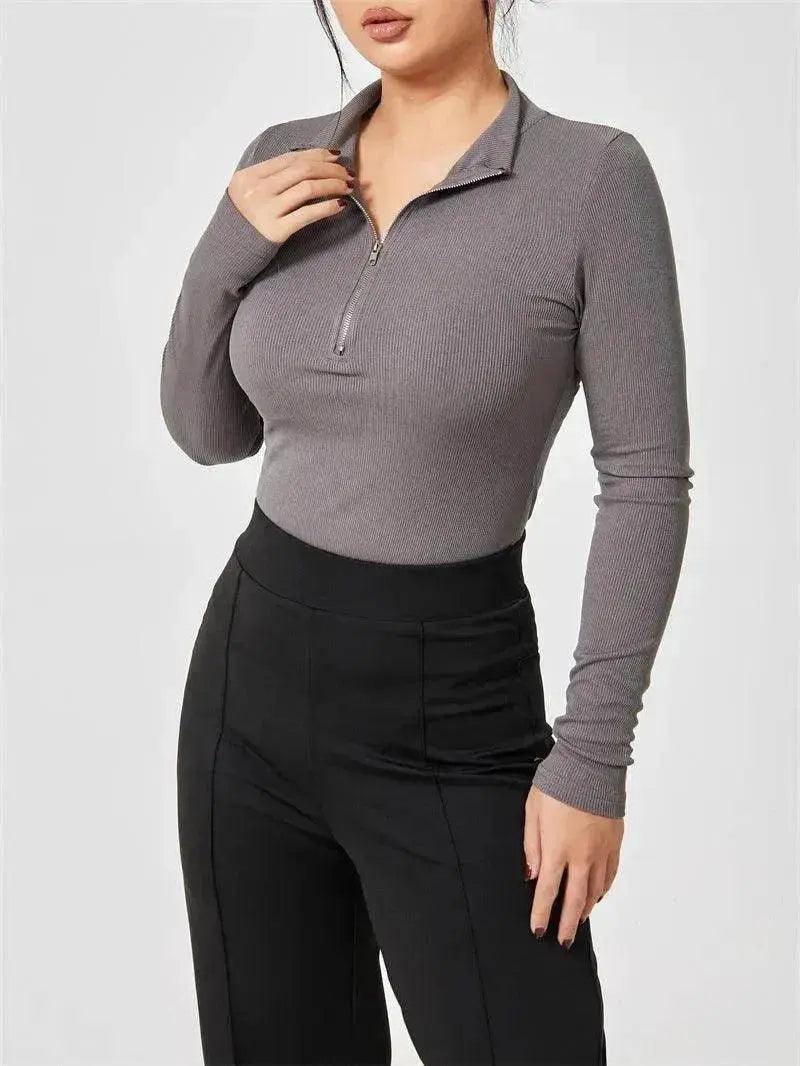 Women's Fashionable Long Sleeve bodysuit top Seamless Slimming Shapewear Romper - EX-STOCK Canada