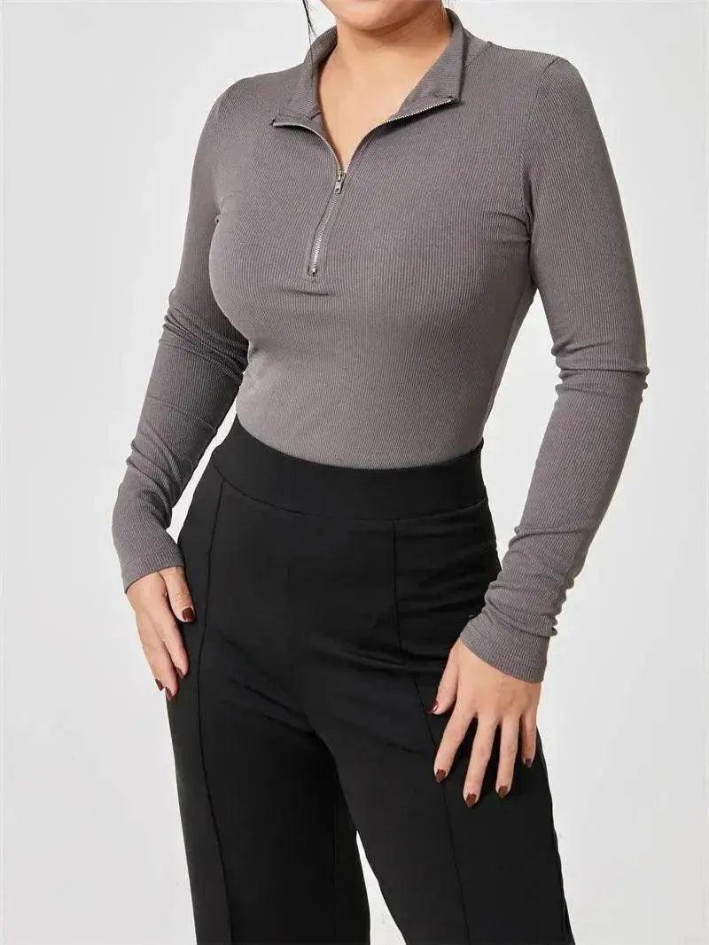 Women's Fashionable Long Sleeve bodysuit top Seamless Slimming Shapewear Romper - EX-STOCK Canada