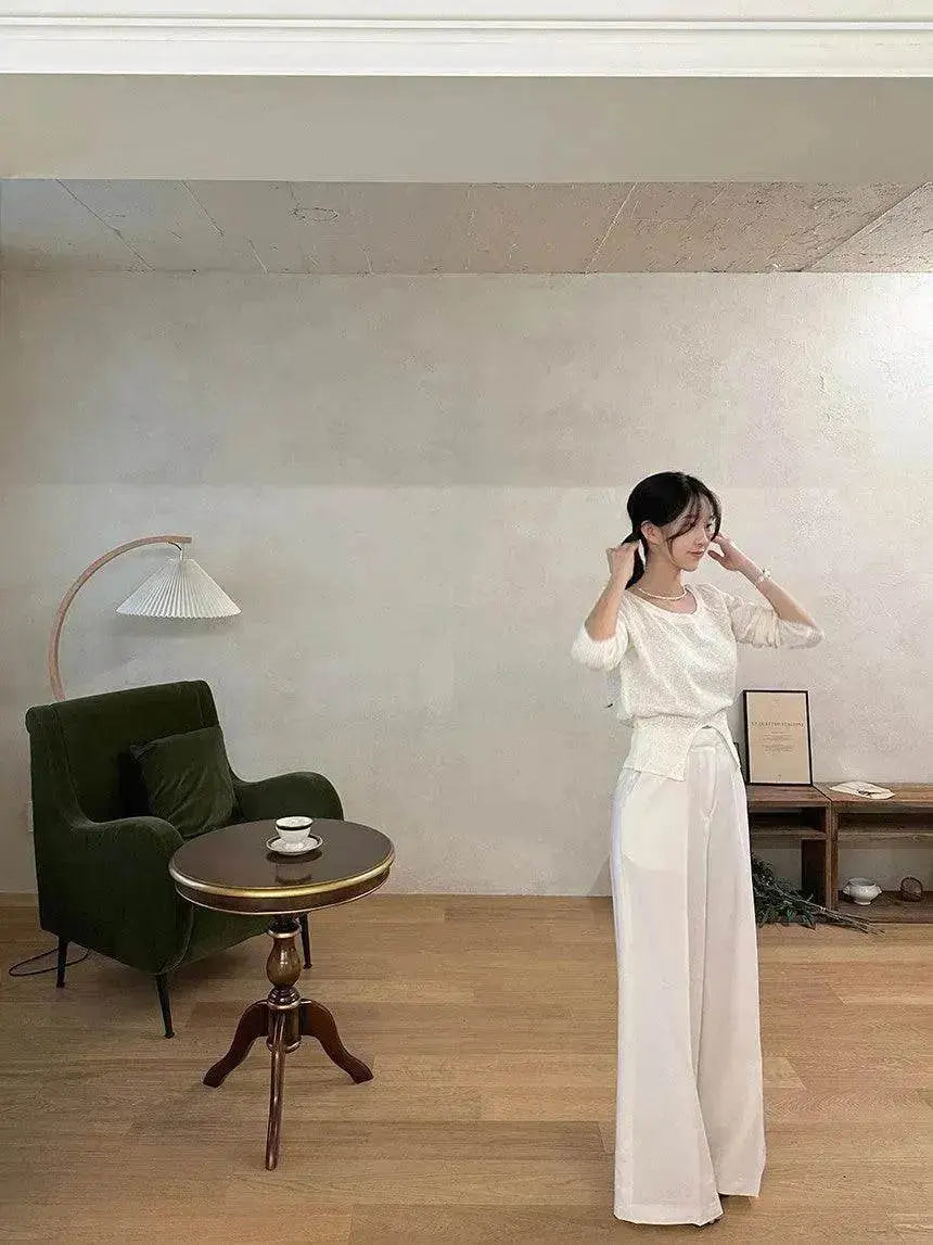 Women's Hanging Wide Leg Mopping Casual Pants - EX-STOCK Canada