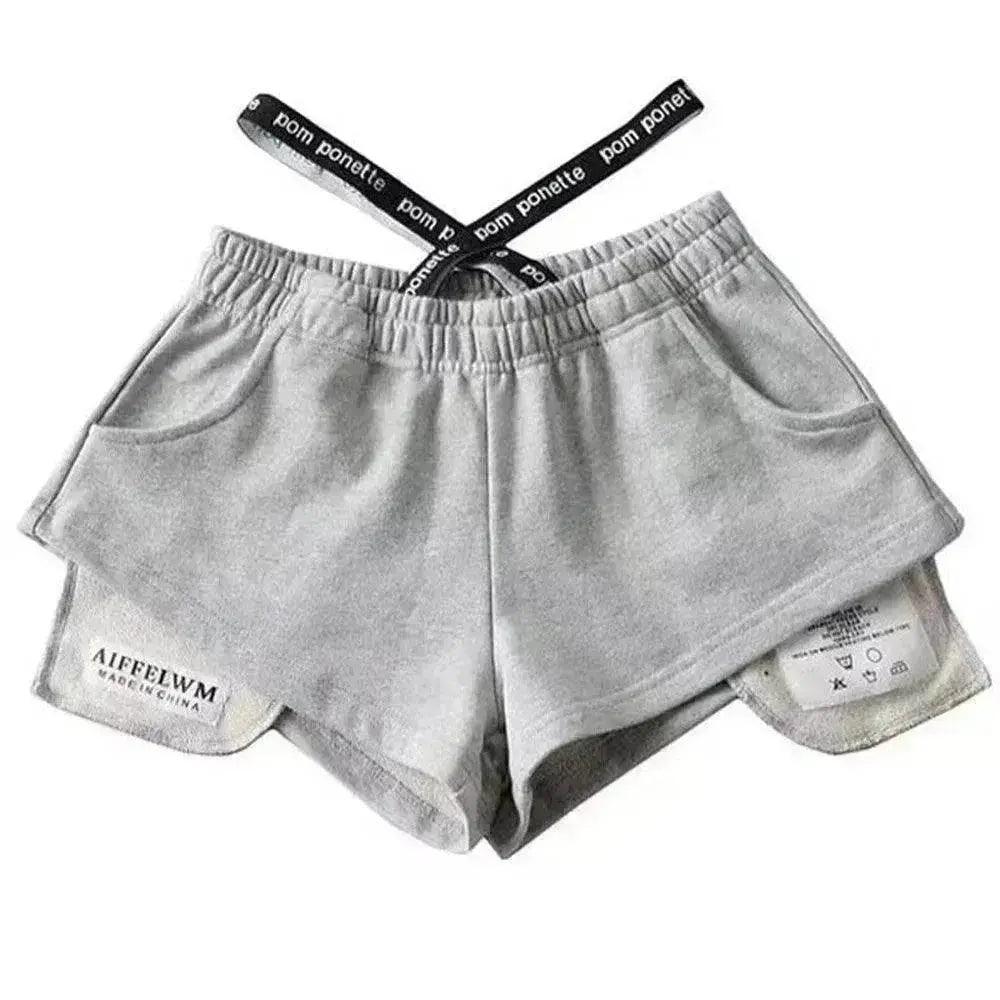 Women's High Waist Running Athletic Gym Hot Pants - EX-STOCK Canada