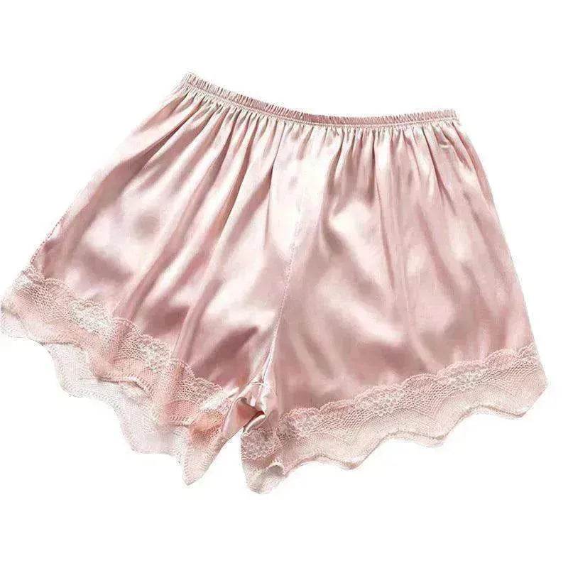 Women's Ice Silk Seamless Outer Wear Lace Loose Shorts - EX-STOCK Canada