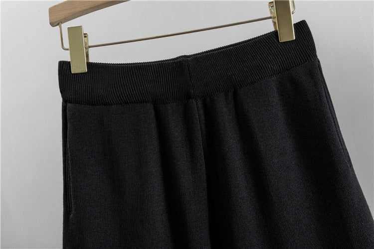 Women's Knitted Cardigan Casual Fashion Sports Wide-leg Pants Suit EX-STOCK Canada