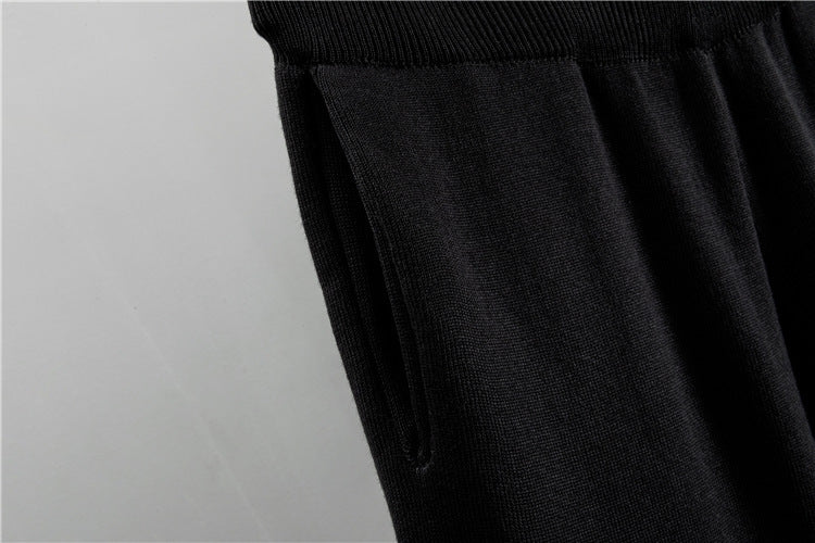 Women's Knitted Cardigan Casual Fashion Sports Wide-leg Pants Suit EX-STOCK Canada