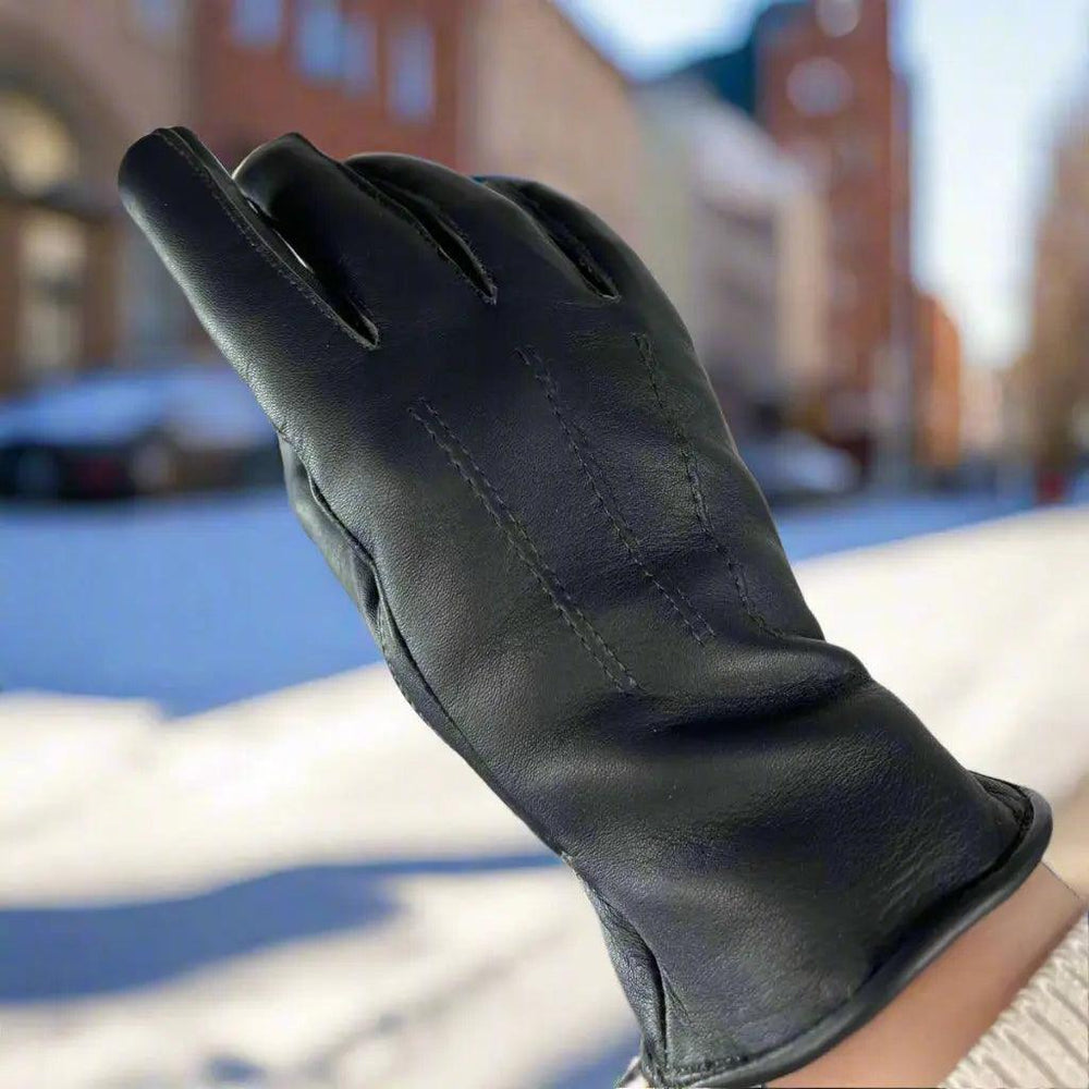 Gants en cuir pour femmes avec doublure en fourrureEX-STOCK Canada