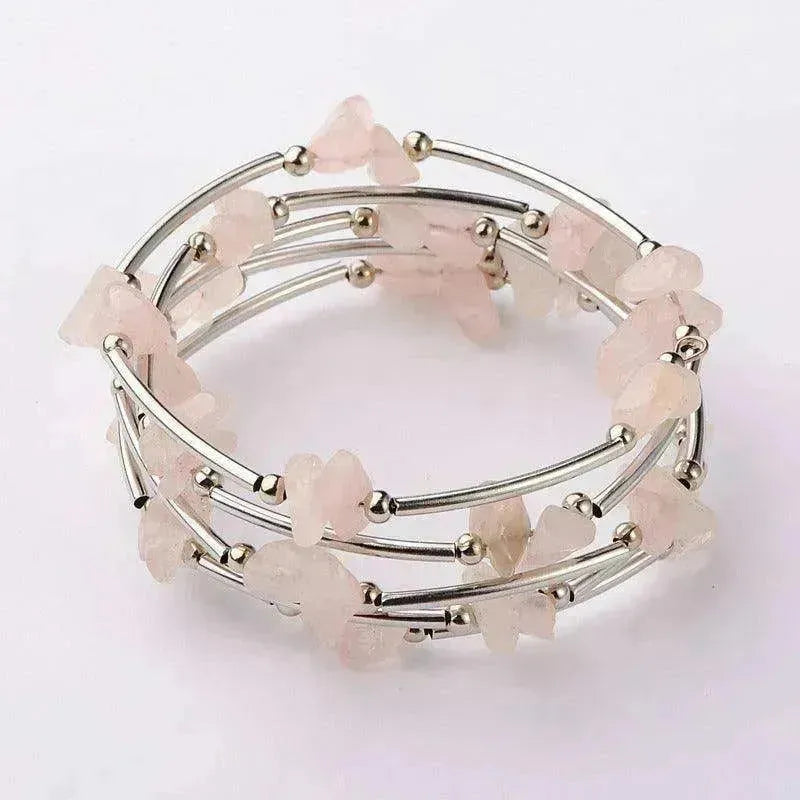 Bracelet pour femmes en pierre concassée de cristal naturel EX-STOCK CANADA