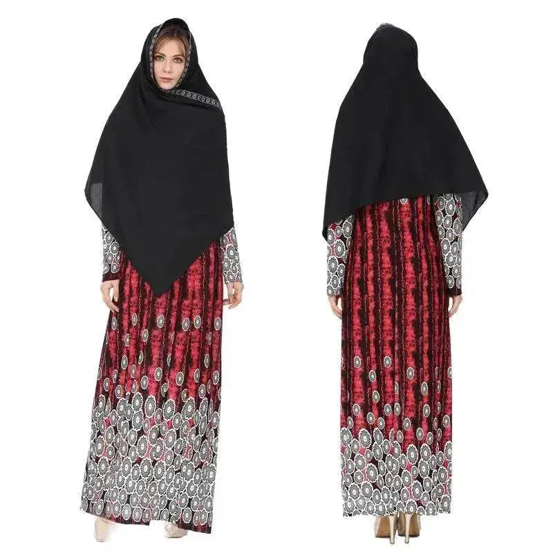 Women's Polka Dot Printed Arab Long Skirt - EX-STOCK Canada