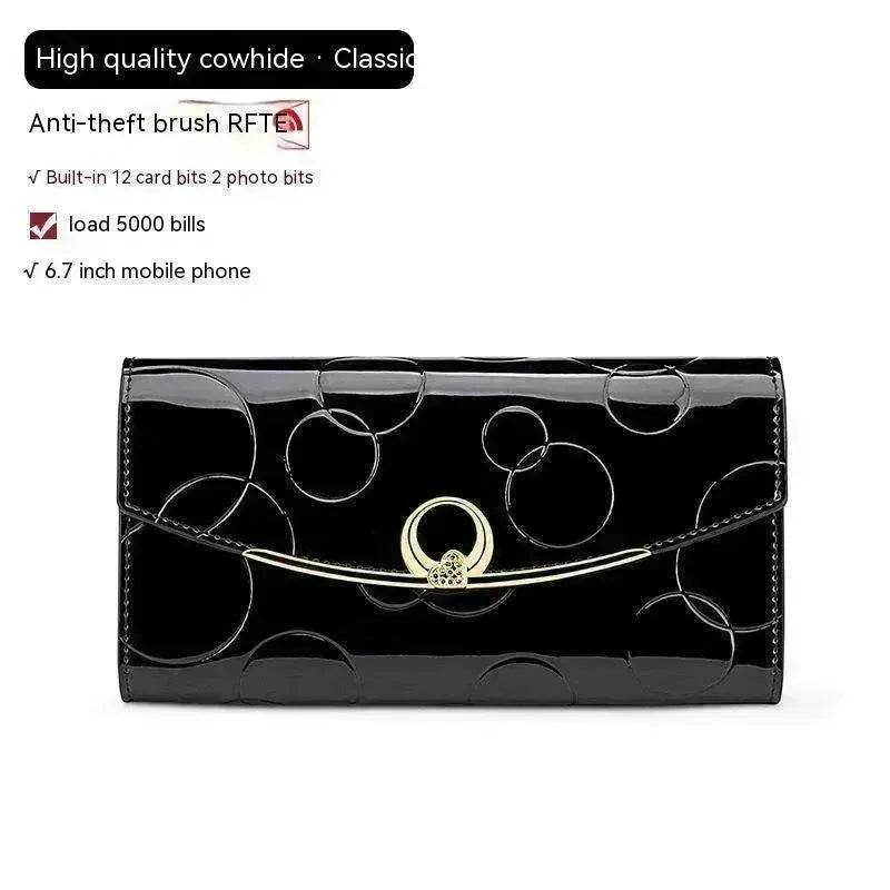 Women's Real Leather Anti theft Large Capacity Wallet Clutch Bag - EX-STOCK Canada