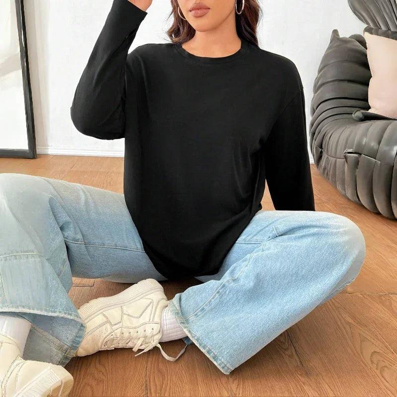 Haut pour femmes à col rond ample uniEX-STOCK Canada