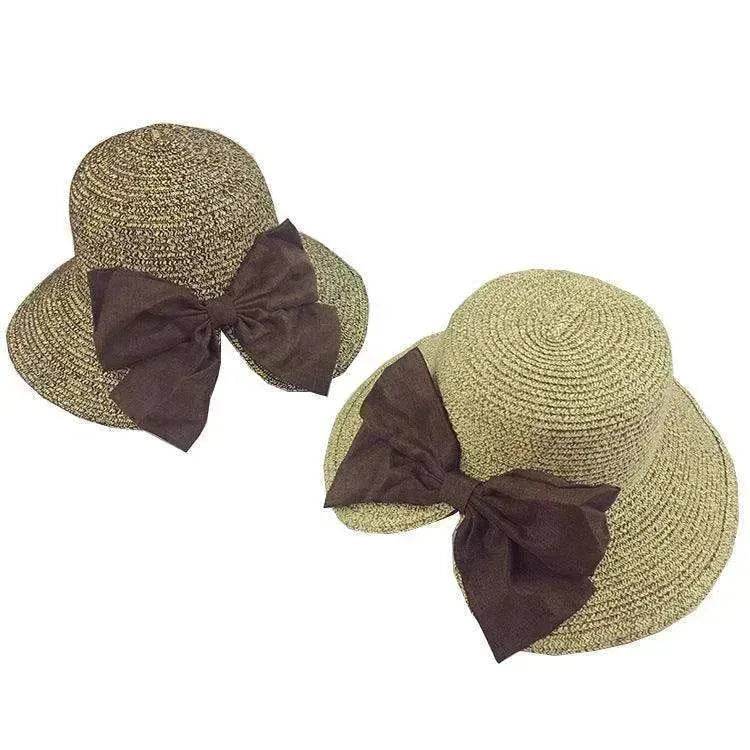 Women's Stylish Big Bow Split Summer Beach Sunshade Hat - EX-STOCK Canada