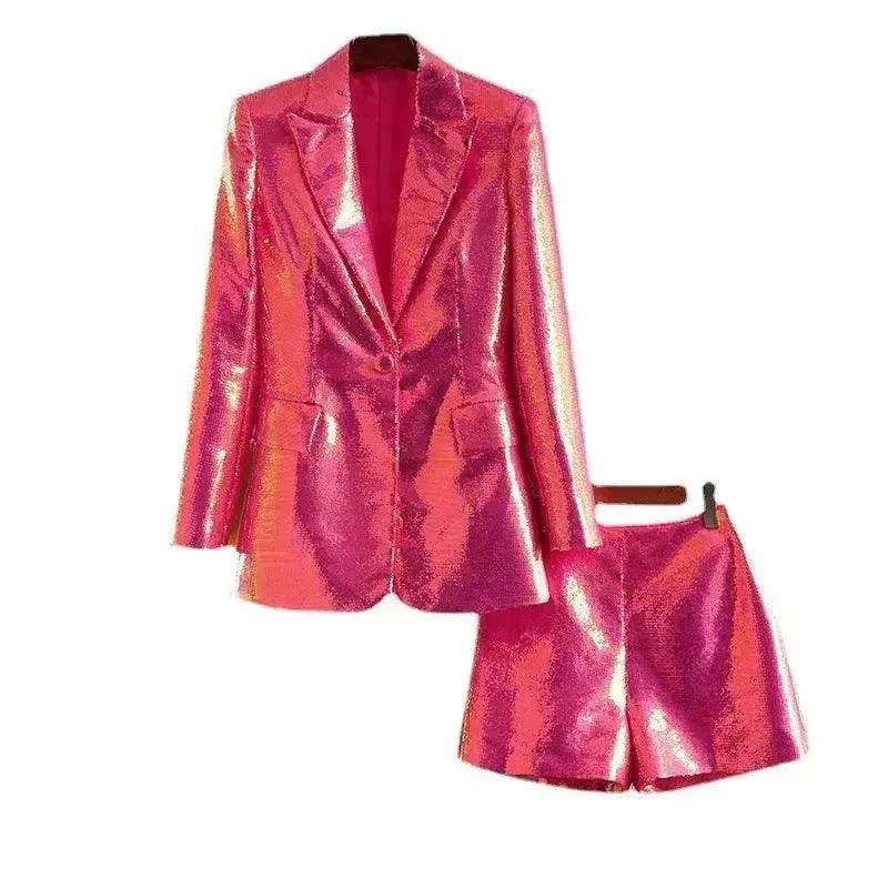 Veste de costume pour femmes, short et blazer, costume de mode, costume deux pièces - EX-STOCK Canada