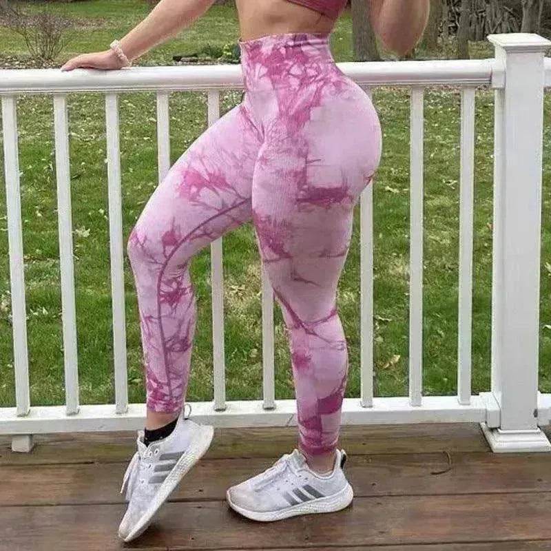 Women's Tie Dye Gym Leggings Yoga Pants. - EX-STOCK Canada