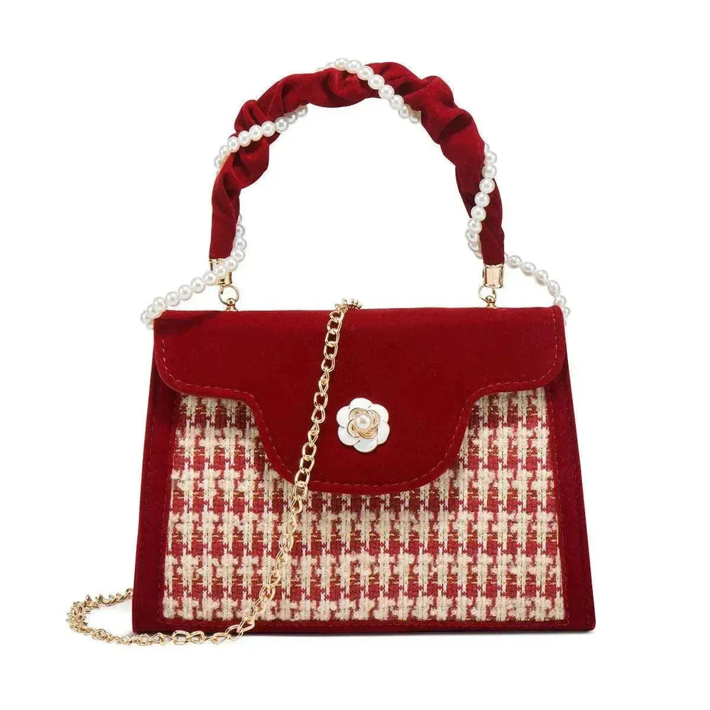 Women's Wedding Bag Bridal Bag High-grade Women's Elegant Red Niche Red Small Bag Portable 2025 New - EX-STOCK Canada