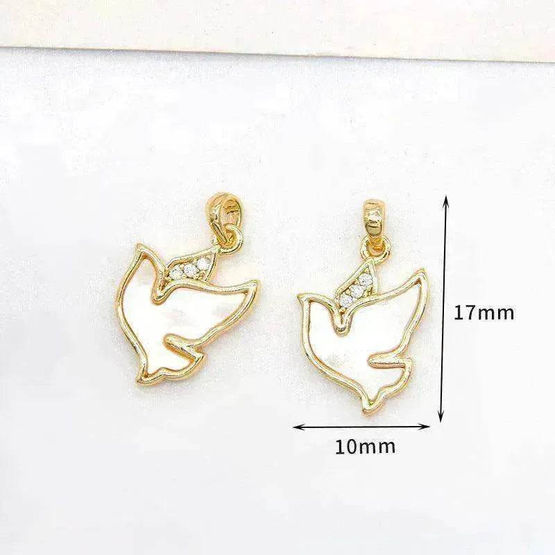 Women's White Shell Pendant Ear Rings - EX-STOCK Canada