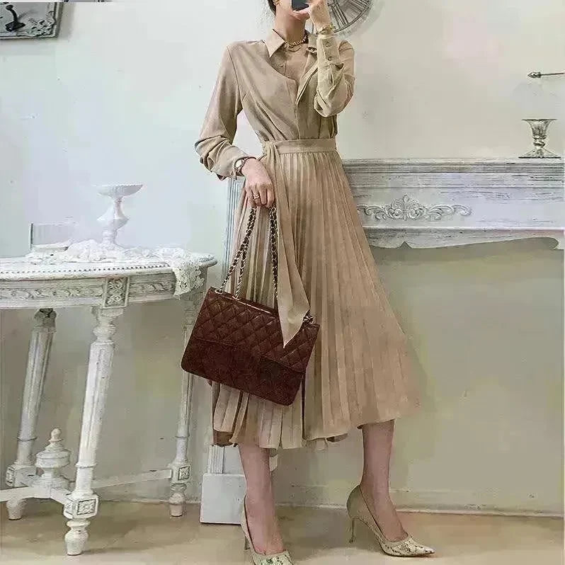 Women's cotton Oversized Loose Waist below the knee Dress - EX-STOCK CANADA
