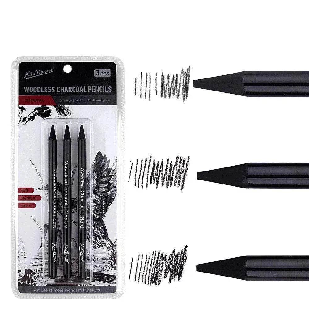 Wood-free Graphite Full Lead Sketching Pencil 6 PCs Suit For Art - EX-STOCK Canada