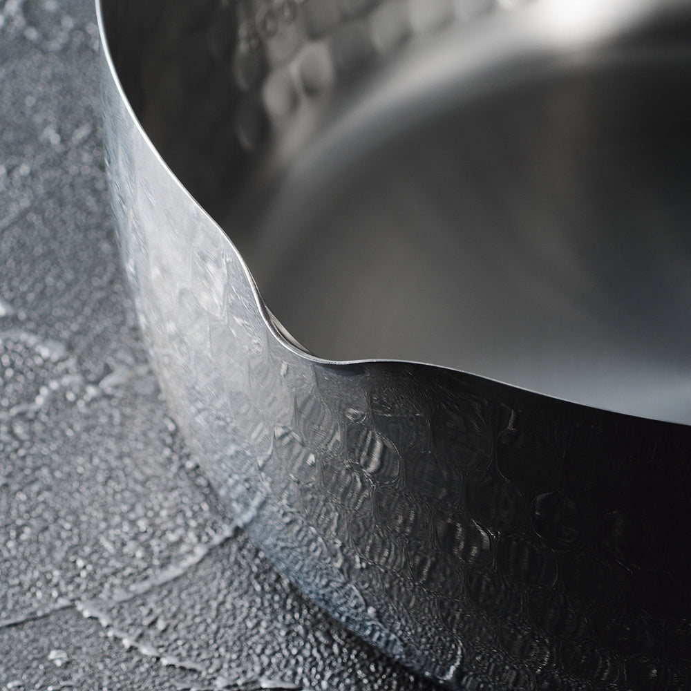 Yoshikawa Yukihira Saucepan 20 cm | 2.1 L Stainless Steel with Wooden Handle