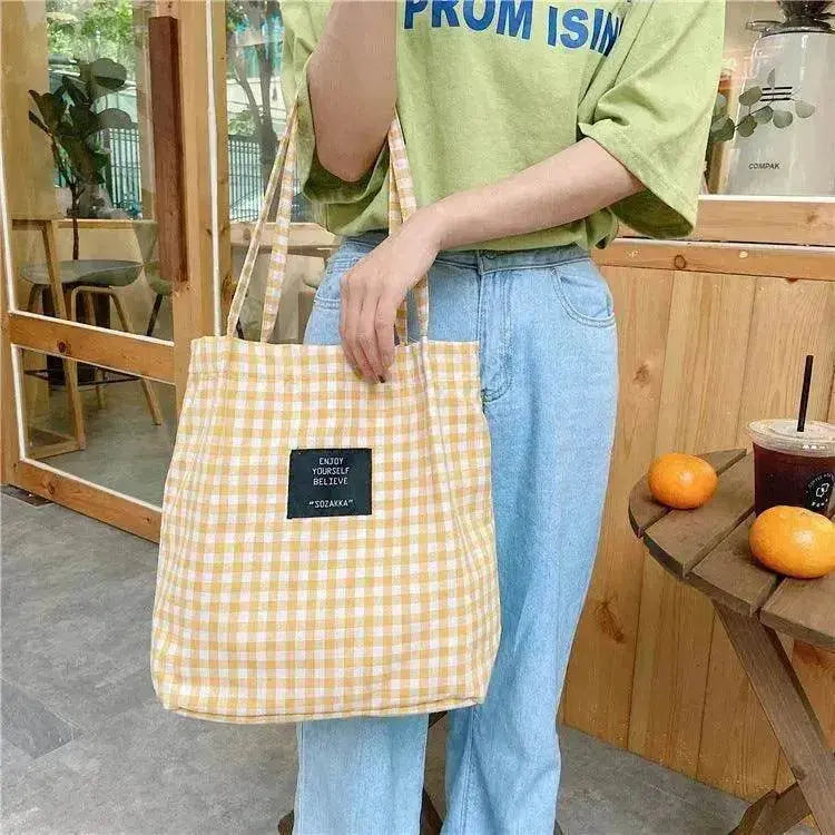Youda Fashion Women Shoulder Bags Classic Female Shopping Bag Casual Ladies Tote Vintage Style Canvas Handbags Girls Handbag - EX-STOCK Canada