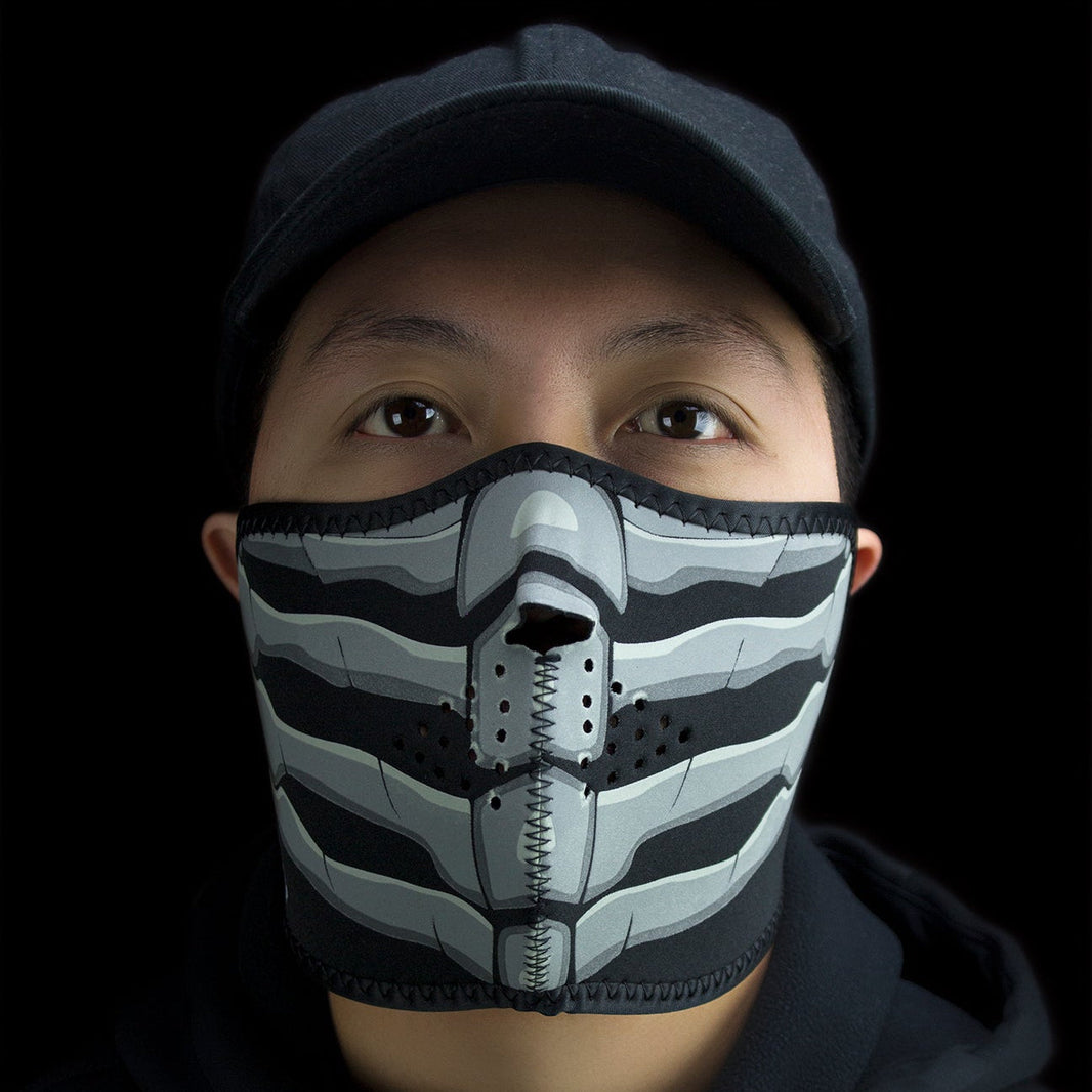 ZANheadgear Half Mask Neoprene Bone Breath Glow in the Dark EX-STOCK Canada