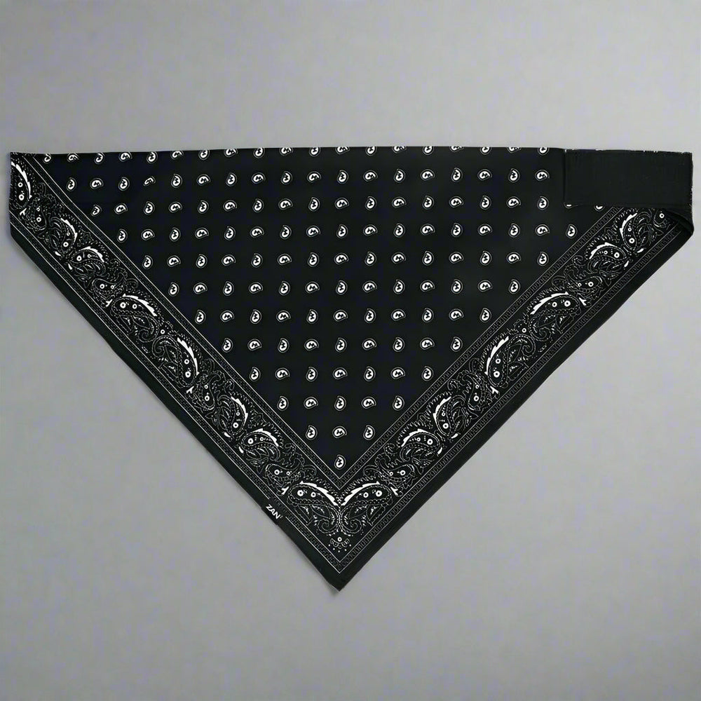 Bandana classica ZANheadgear 3 in 1 B&W PaisleyEX-STOCK Canada