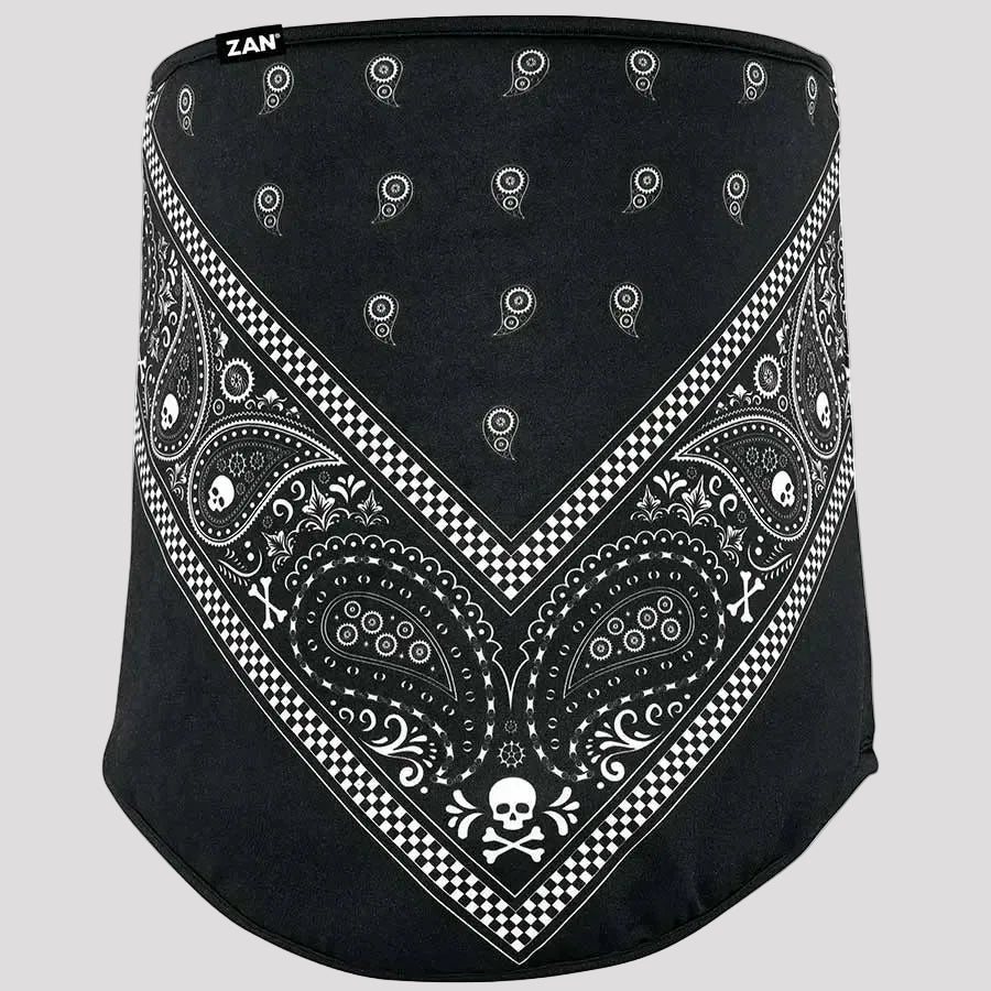ZANheadgear Black Paisley Motley Tube