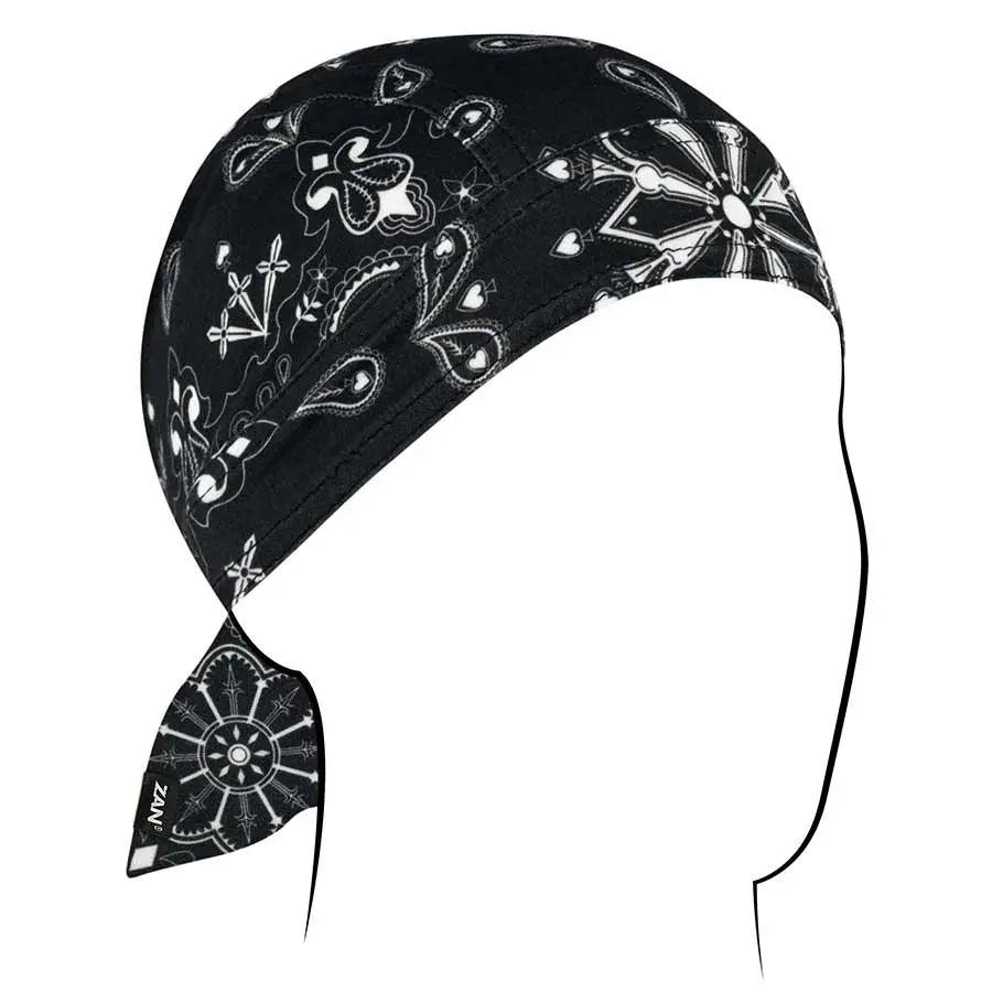 Casquette crâne noire Paisley ZANheadgearEX-STOCK Canada