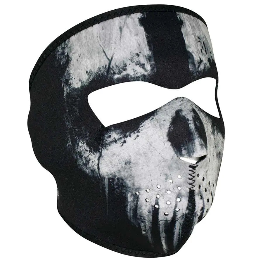 ZANheadgear Vollgesichts-Neoprenmaske Schwarz mit TotenkopfEX-STOCK Canada
