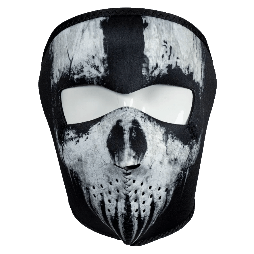 ZANheadgear Full Face Black Skull Neoprene Mask EX-STOCK Canada