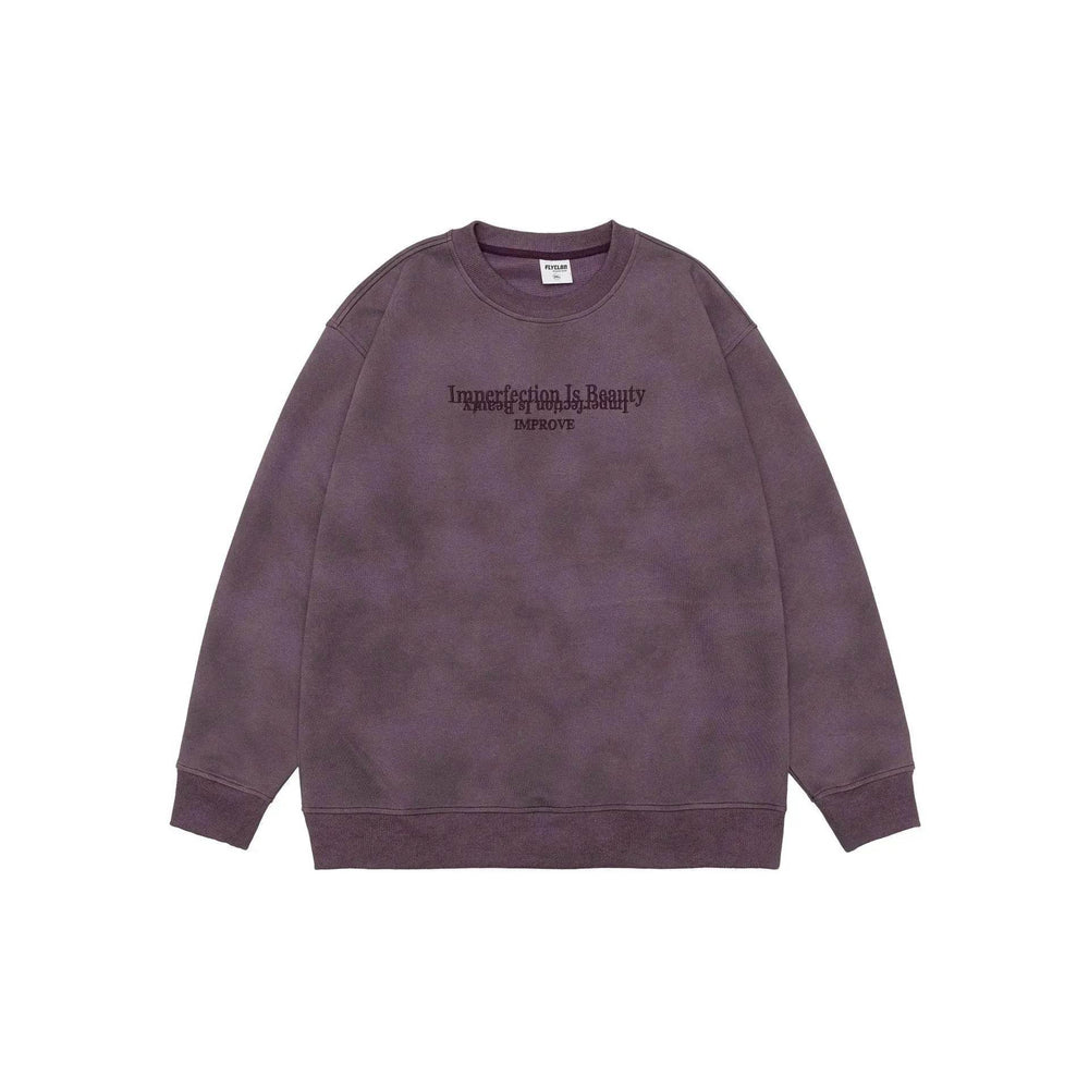 Retro heavy Oversized Crew neck Pullover sweatshirt for men - EX-STOCK Canada