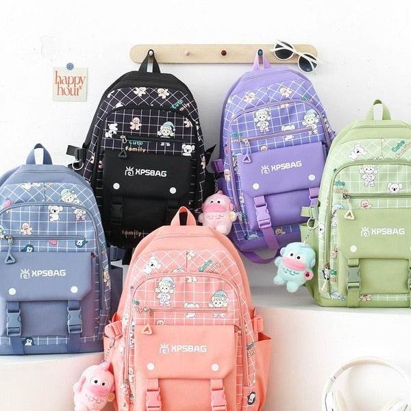 Backpack Primary School Girls Schoolbag Women's Four-piece Set - EX-STOCK Canada