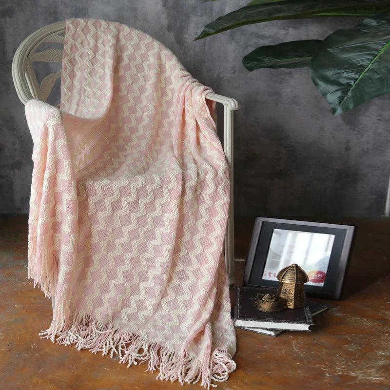 Knitted Wool Blanket Cashmere Blanket EX-STOCK Canada