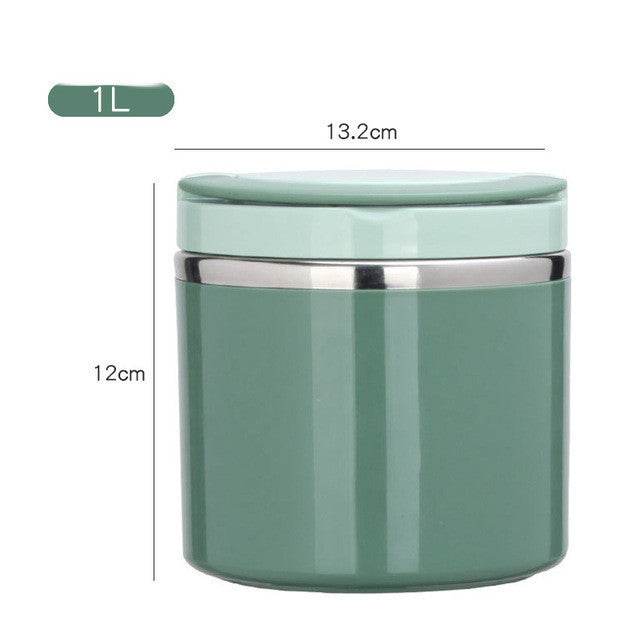 Portable Minimalist Stainless Steel Thermal Insulated Lunch Container - EX-STOCK Canada