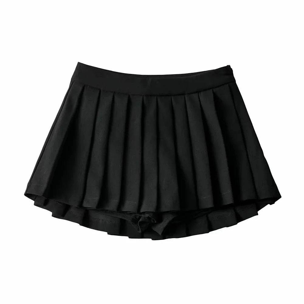 Women's High Waist A-line Mini Pleated Skirt - EX-STOCK Canada