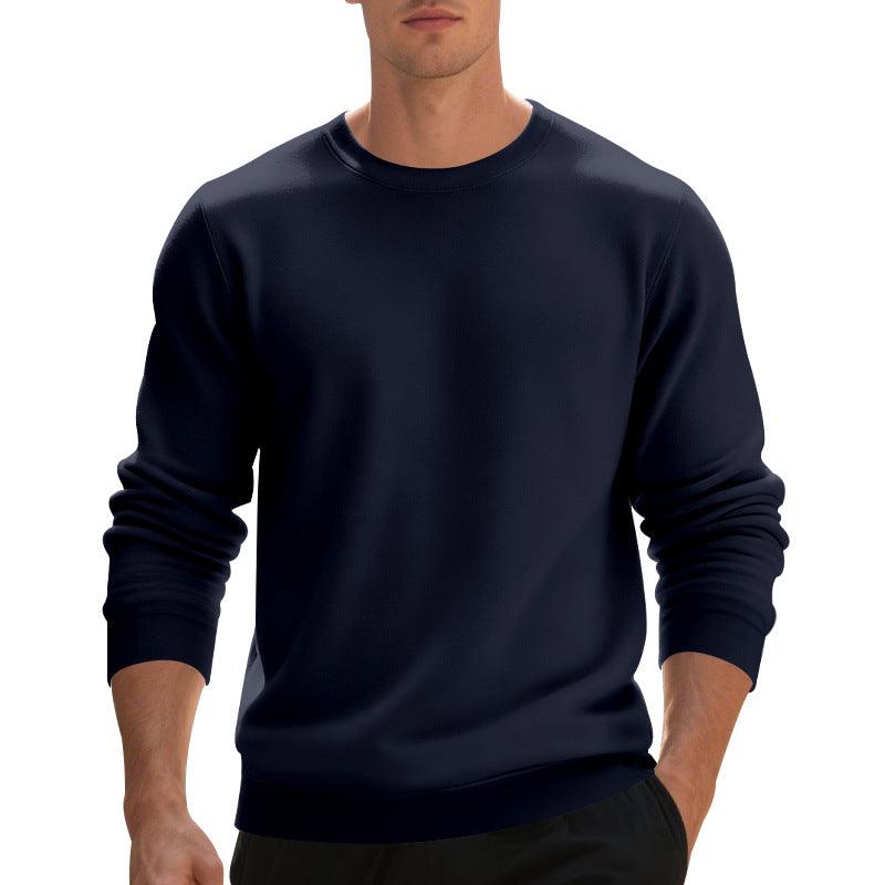 Pull à col rond doublé en polaire pour homme, haut décontracté ampleEX-STOCK Canada