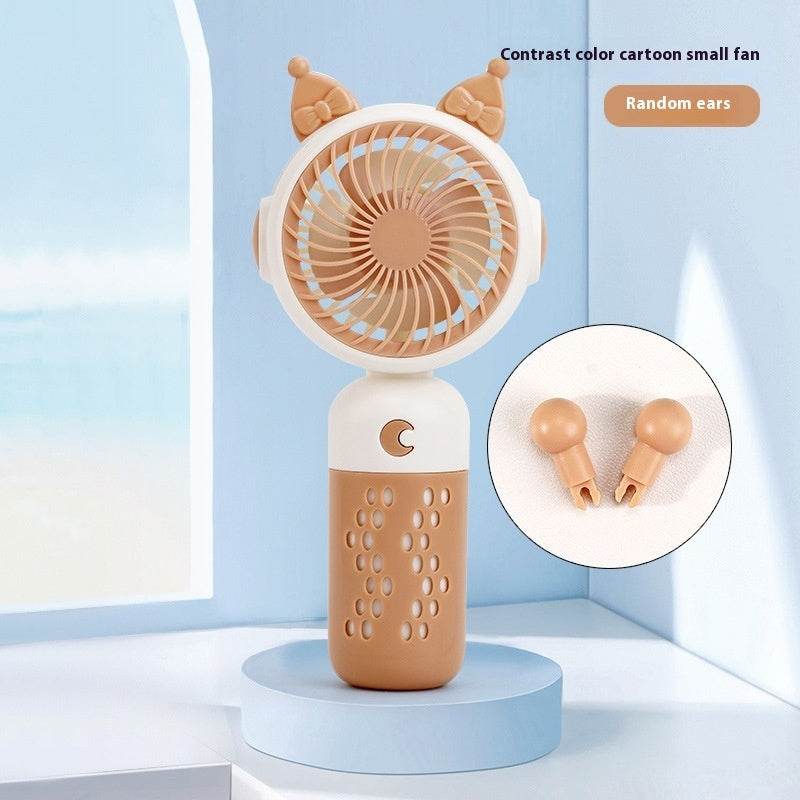 Small Handheld Fan Desktop Cartoon Mini Electric Usb Student Portable Gift - EX-STOCK Canada