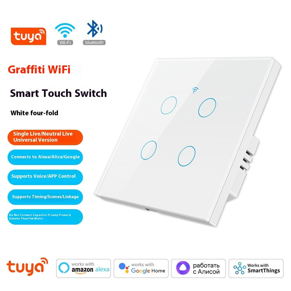 WiFi Smart Touch Switch Panel with App and Voice Control